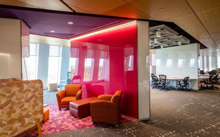 Dreamwalls Backpainted Glass at Virginia Tech Innovation Campus Building One-001