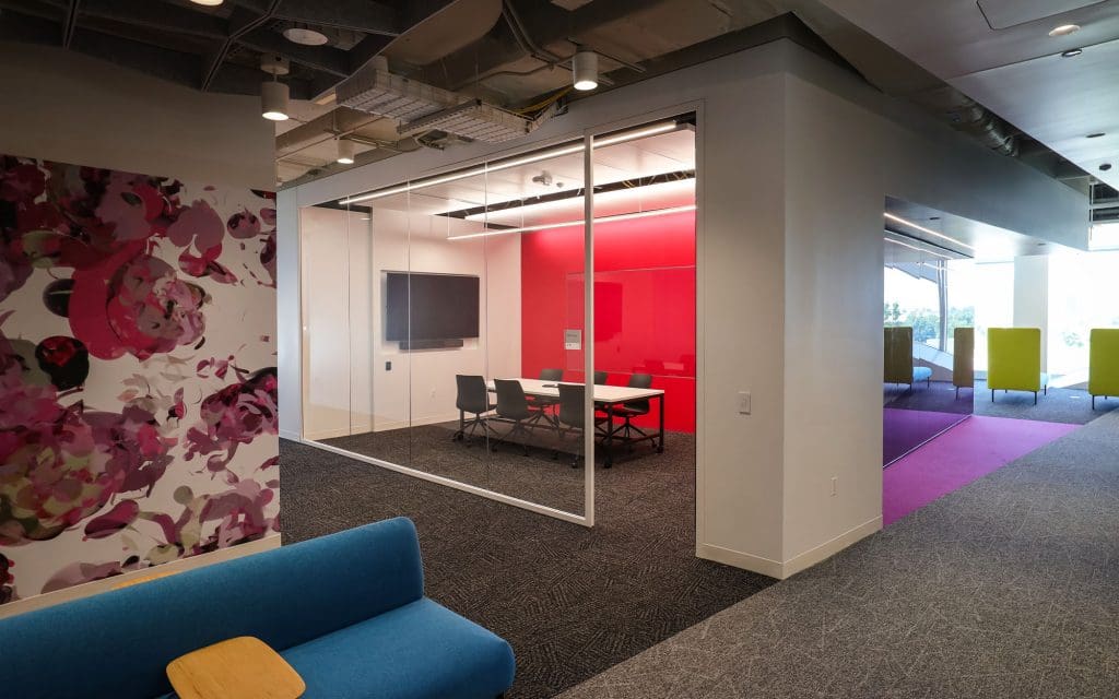 Dreamwalls Backpainted Glass at Virginia Tech Innovation Campus Building One-012