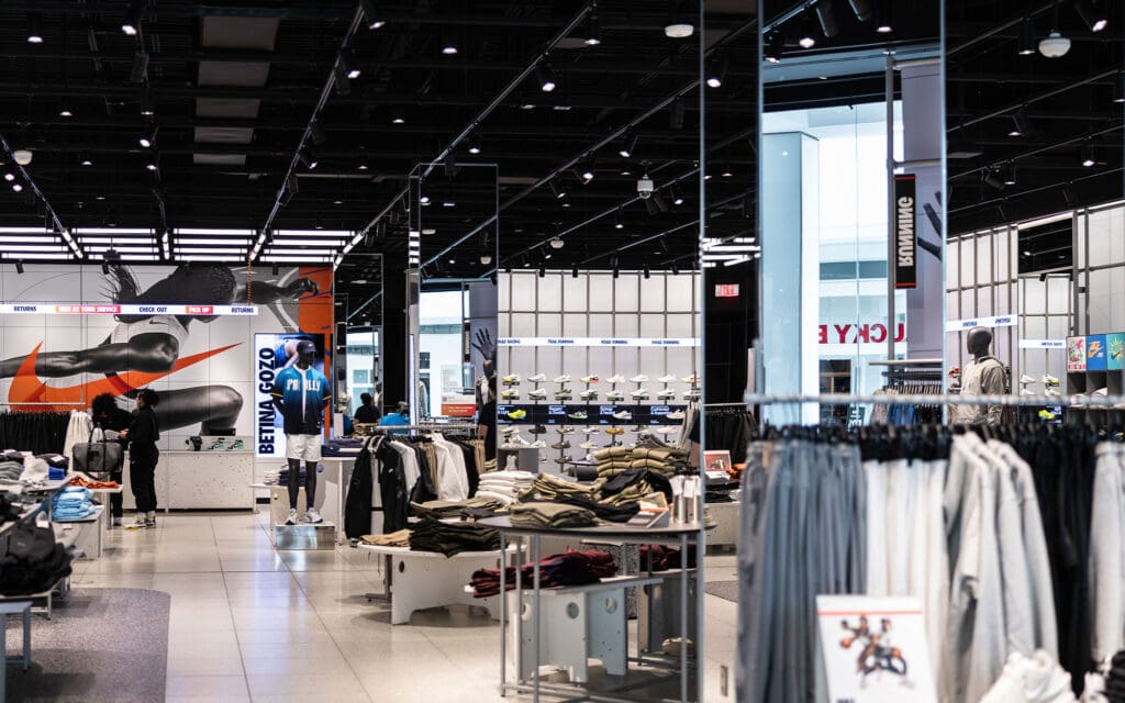 Dreamwalls Clarity Mirrors at the Nike store in King of Prussia Mall-pic2