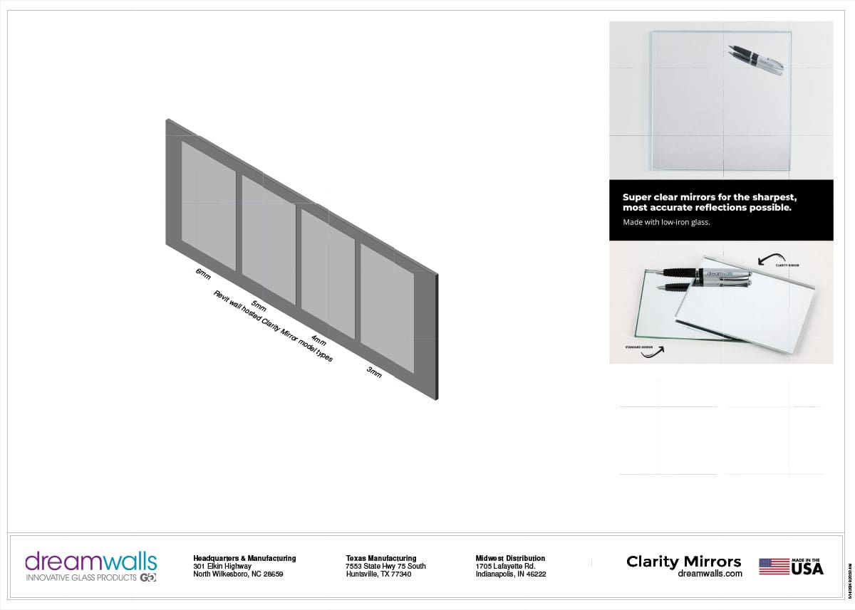 Dreamwalls Clarity Mirrors Revit Models-preview