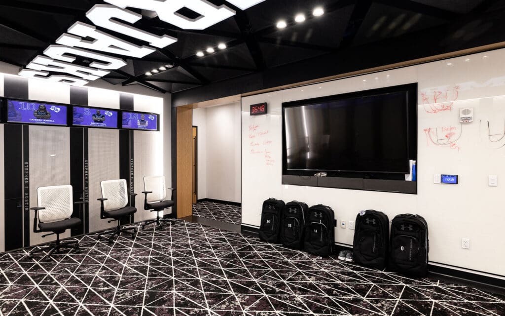 Dreamwalls glass whiteboards at SFA basketball practice facility-03