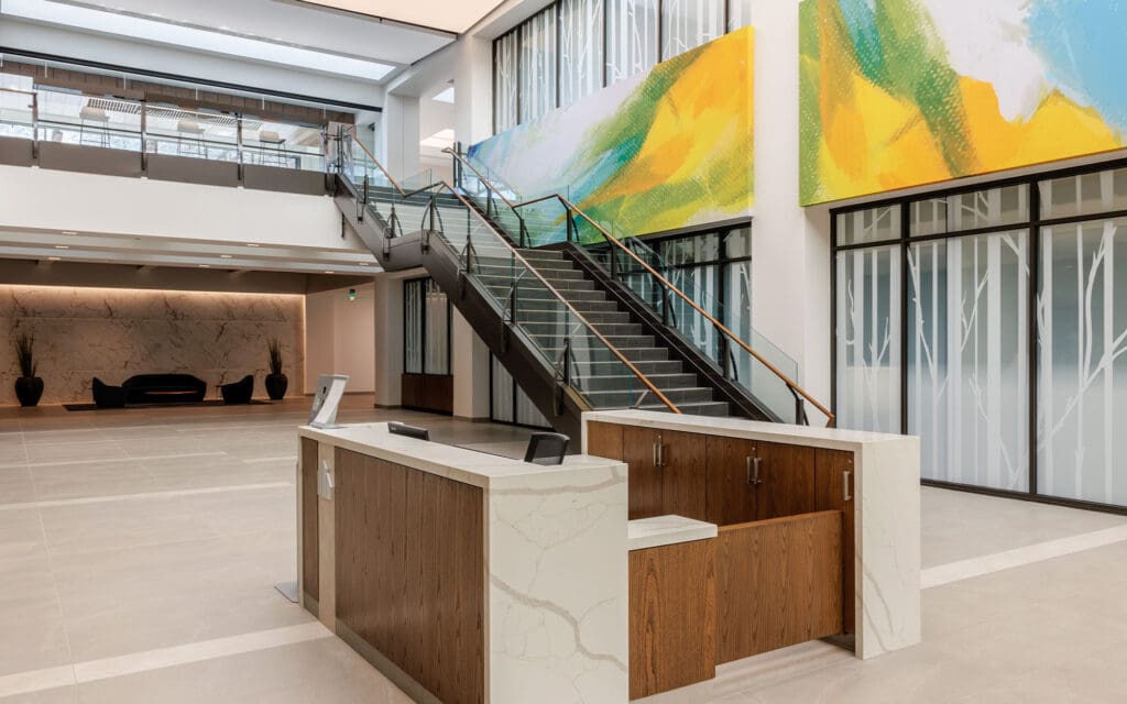 Dreamwalls laminated glass railings at the Galleria Office Tower in Denver-03