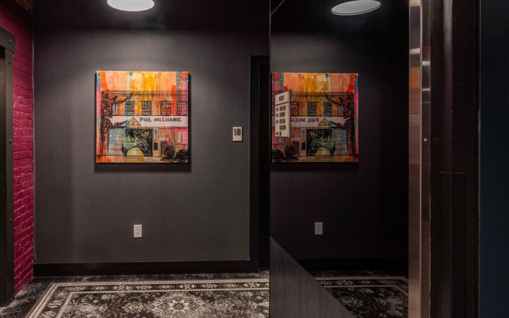 Dreamwalls Shades Black Tinted Mirrors-The Radical Hotel-Asheville NC-pic2