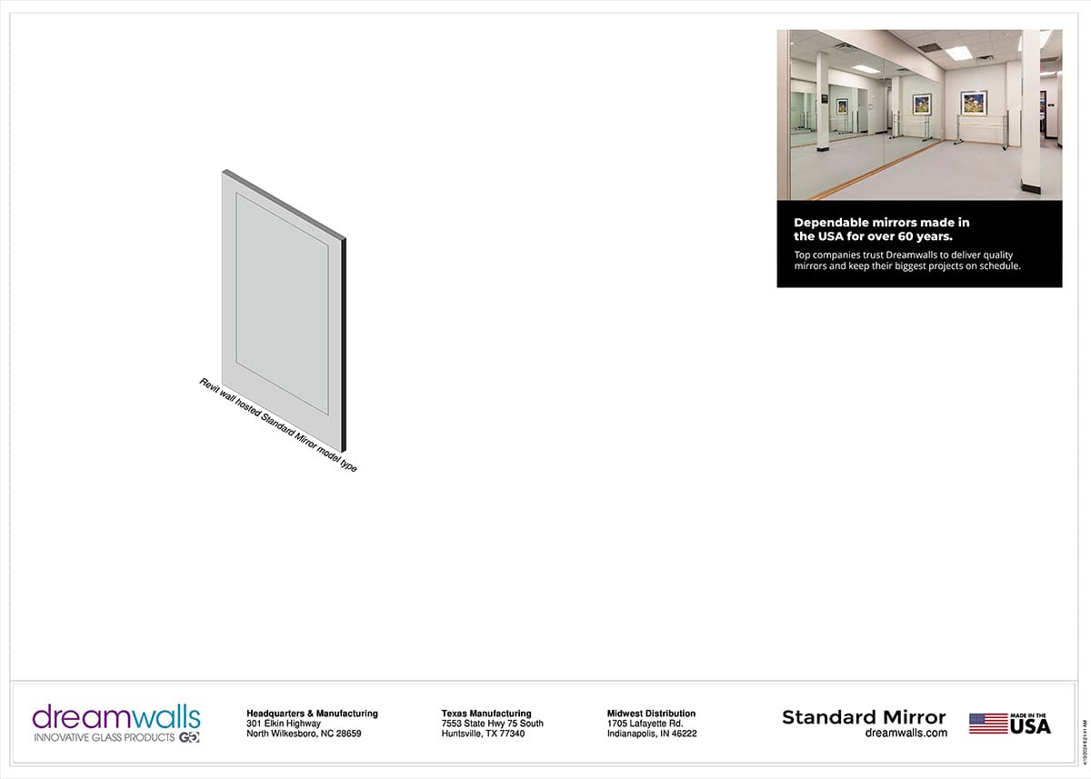 Dreamwalls Standard Mirror Revit Models-preview
