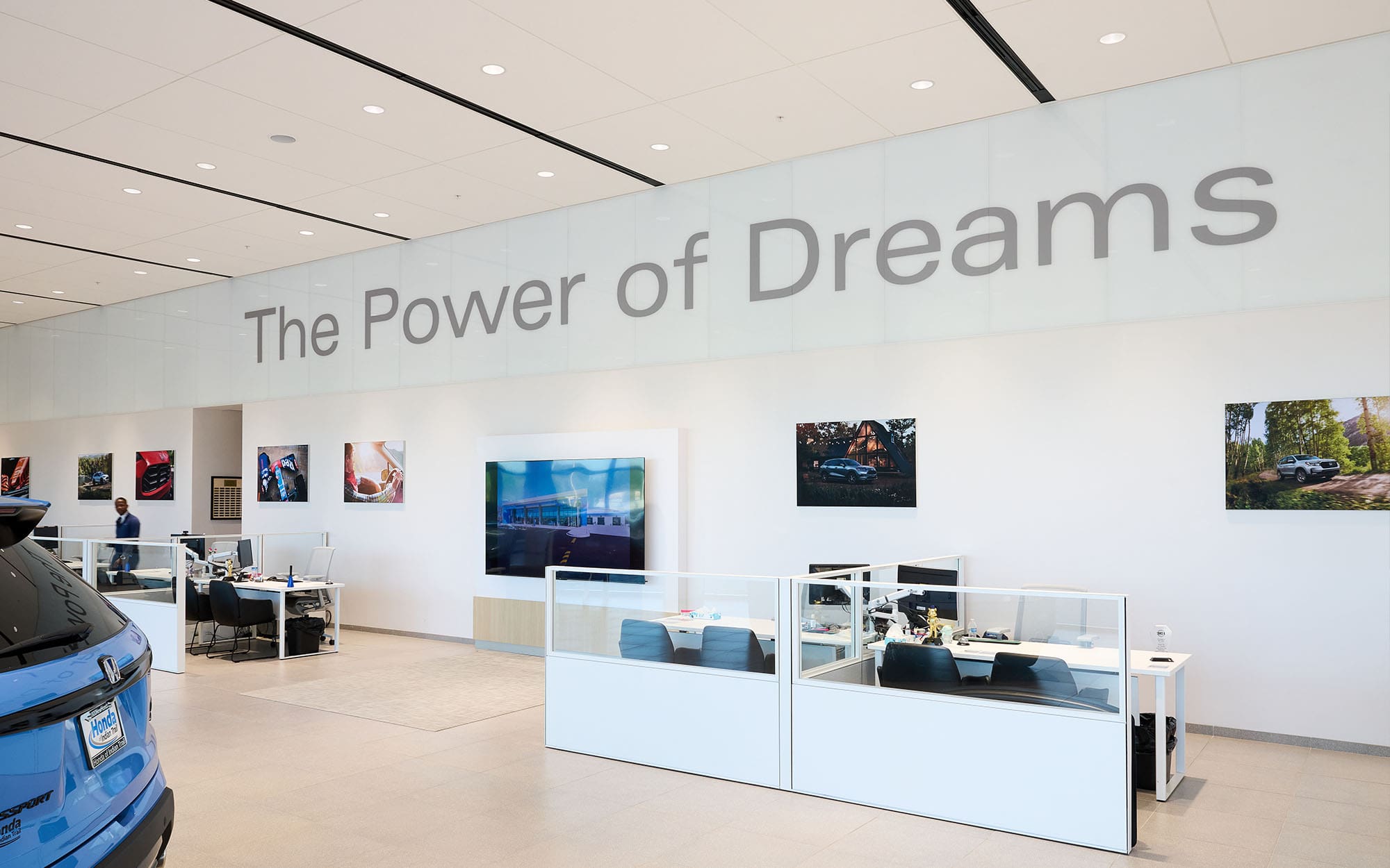 Dreamwalls White Backpainted Glass at Indian Trail Honda NC-pic1